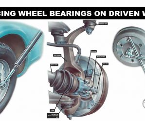 Replacing wheel bearings on driven wheels