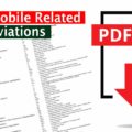 Automobile Related Abbreviations PDF by Innovation Discoveries