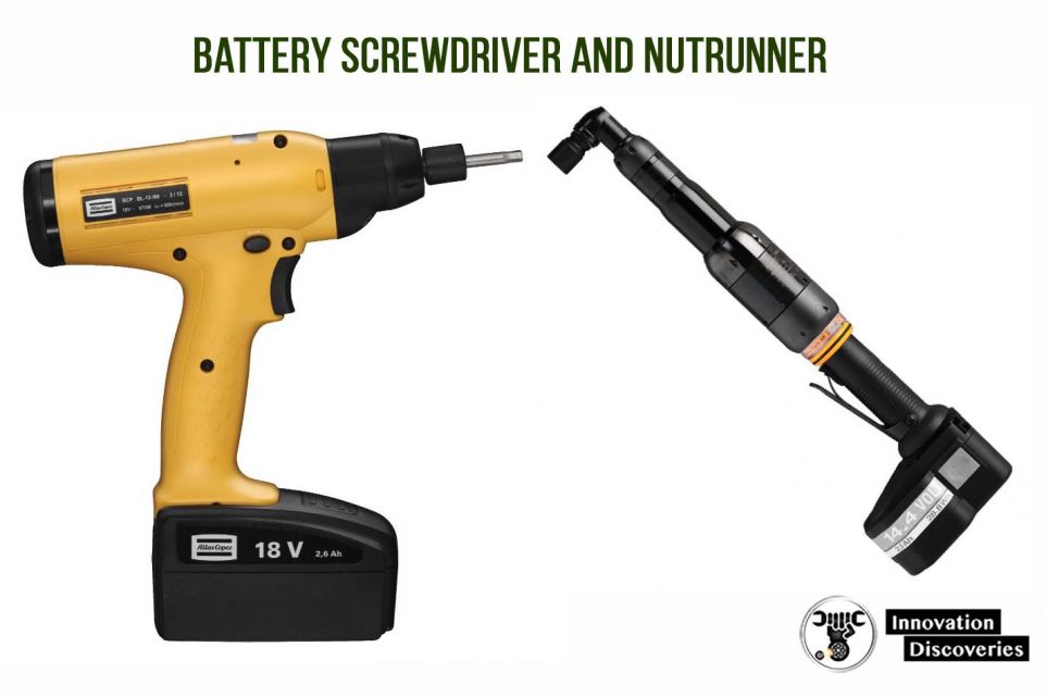 Battery screwdriver and nutrunner