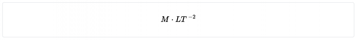 Force ( mass x acceleration )